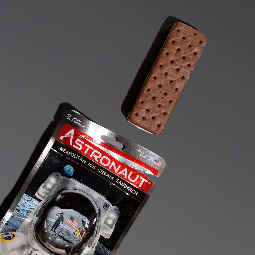 Astronaut Food | Neapolitan Ice Cream Sandwich