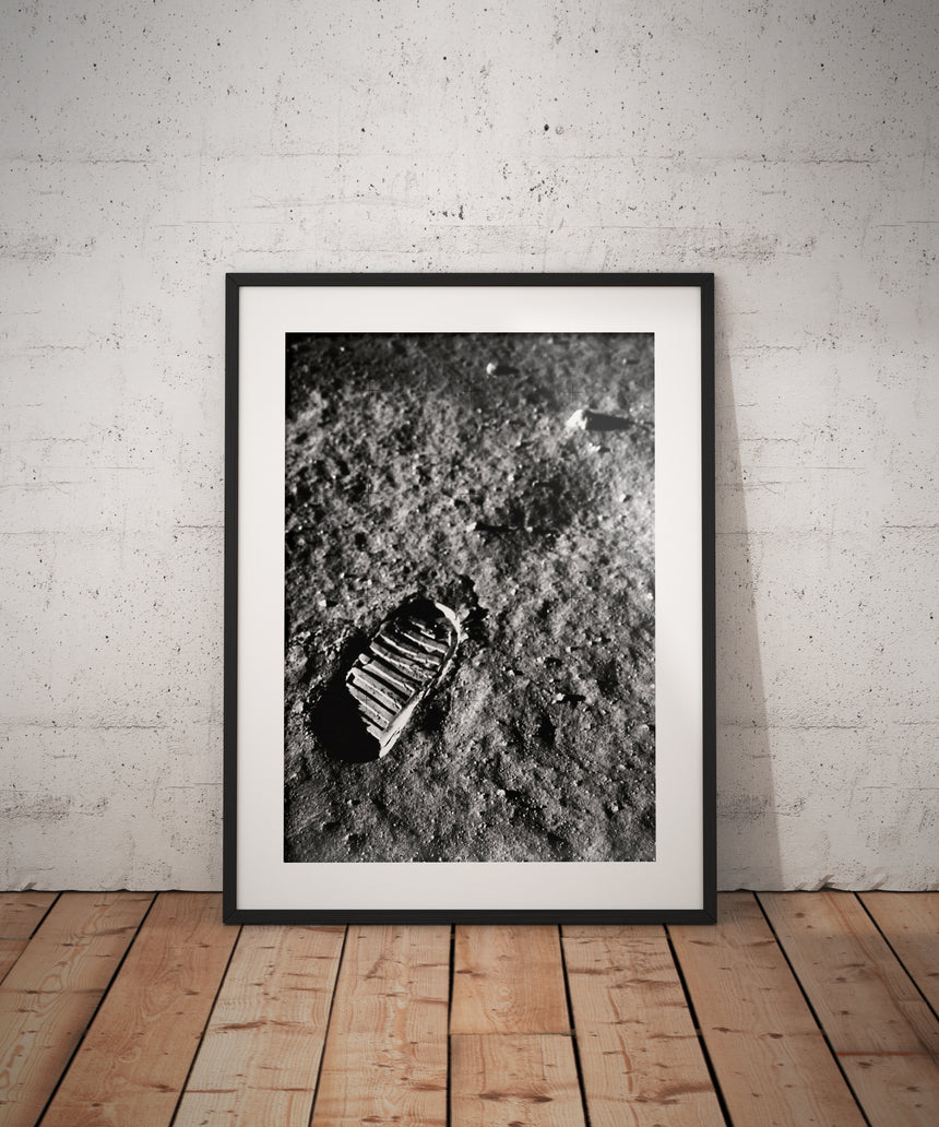 "FOOTPRINT" - Framed Space Print - 40cm x 50cm product_description Retro Space Junk.