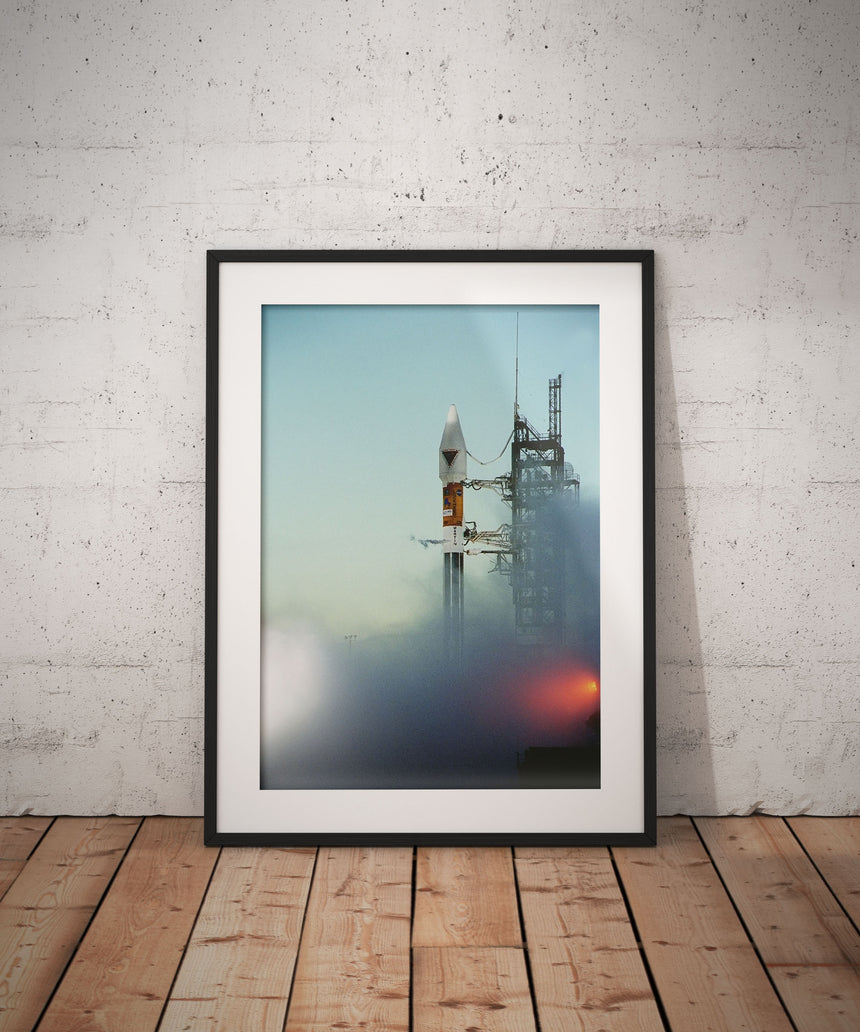 "IGNITION" - Framed Space Print - 40cm x 50cm product_description Retro Space Junk.