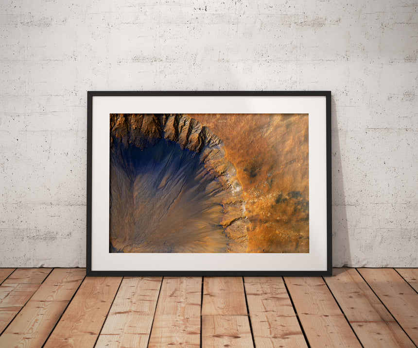 "CRATERS" - Framed Space Print - 40cm x 50cm product_description Retro Space Junk.