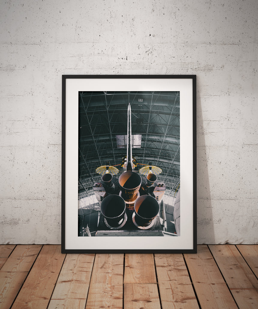 "DISCOVERY" - Framed Space Print - 40cm x 50cm product_description Retro Space Junk.